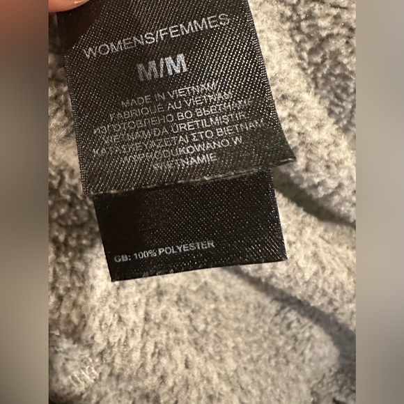 The North Face Hoodie M Gray Pullover 1/4 Zip Pockets Outdoors Winter Casual - Picture 8 of 8